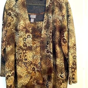 Chico’s women’s 2 piece jacket and tank top Sz 3